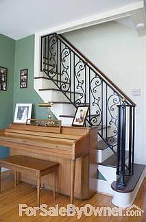 Beautiful metal stair railing