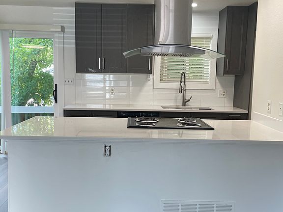 Kitchen with granite countertops