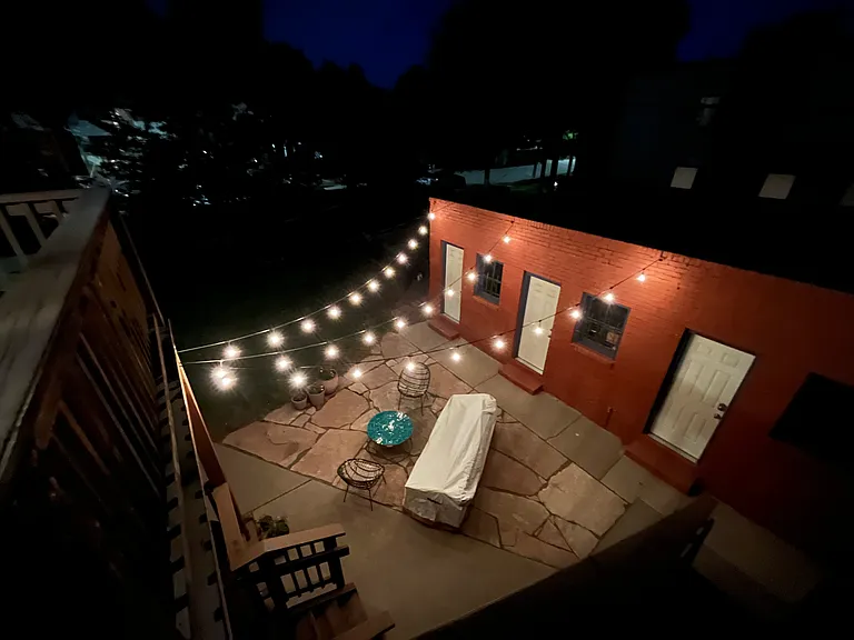 Shared back patio