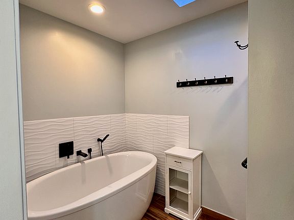 Master bathroom soaking tub. There is also a single person shower not seen in the picture.