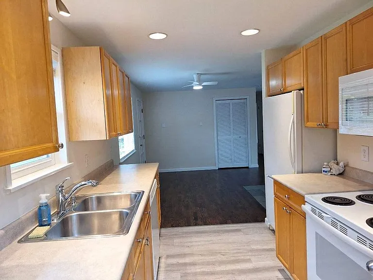 Dining space and front entry