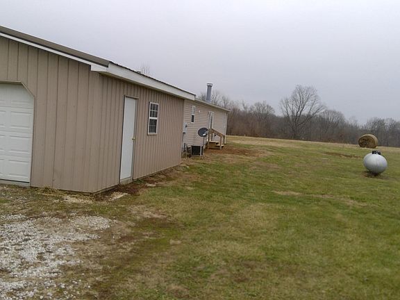 Back of house with garage