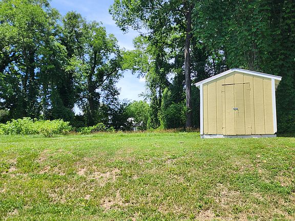 Shed and backyard