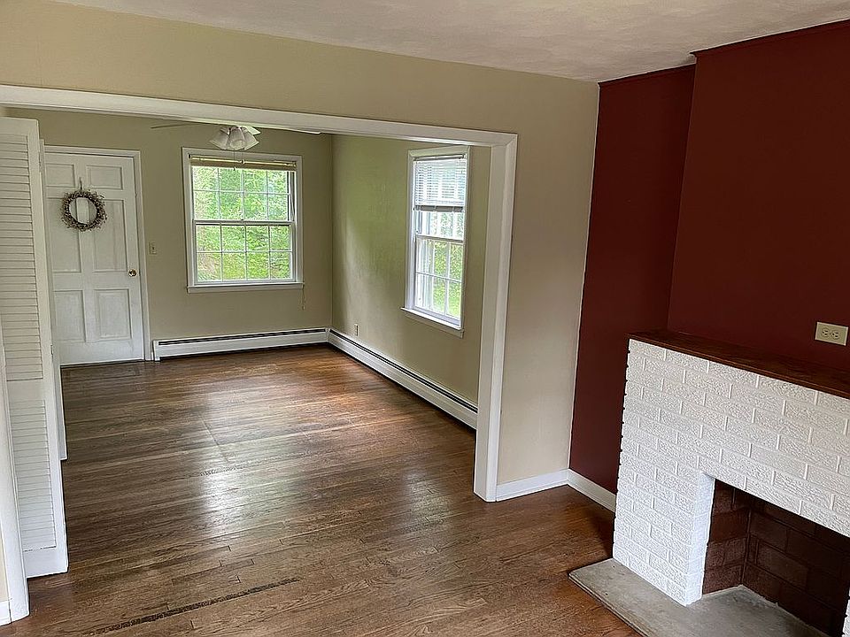 Living room into dining room