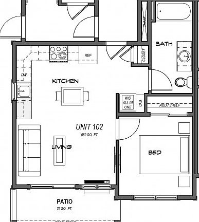 1 Bedroom Building 1 ADA 1 Bedroom Building 1 ADA