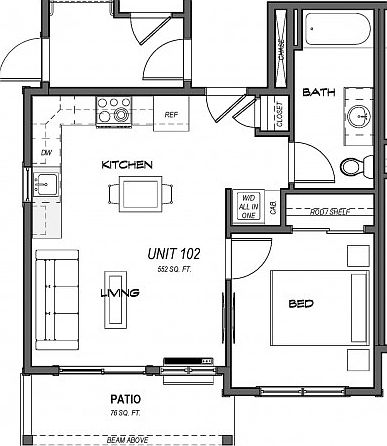 1 Bedroom Building 1 ADA 1 Bedroom Building 1 ADA