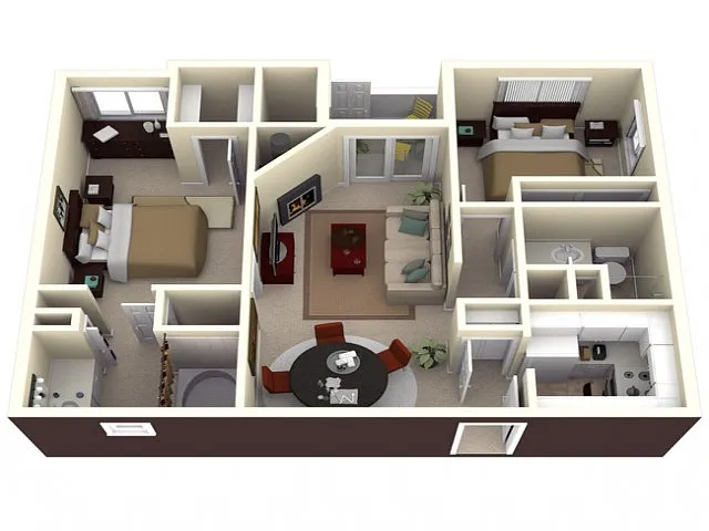 Floor plan Two Bedroom