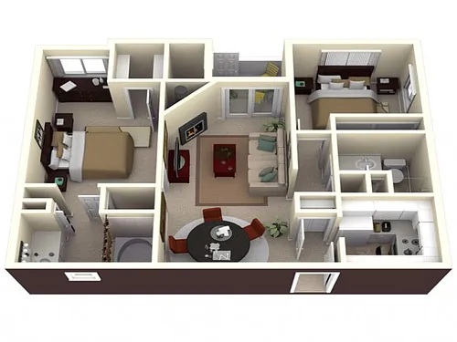 Floor plan Two Bedroom
