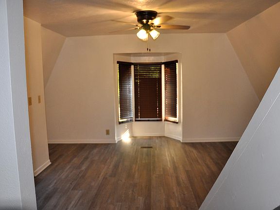 Bay window in living room.