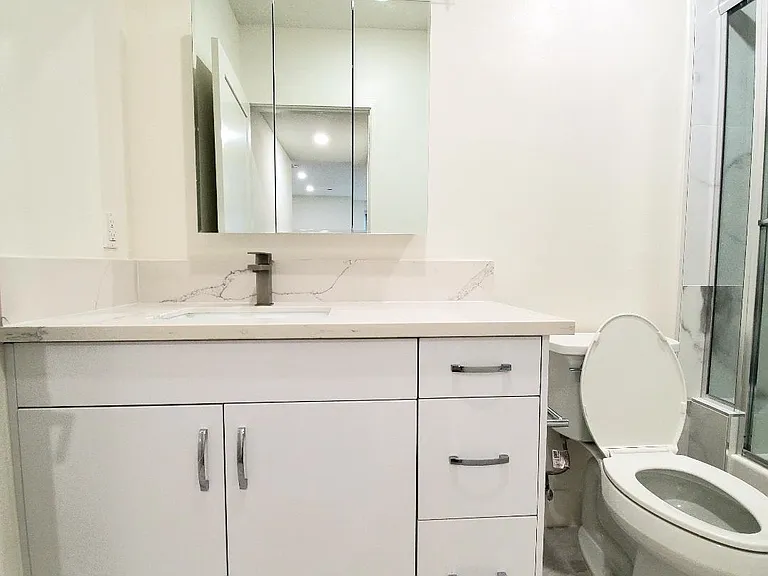 Rear master bath vanity