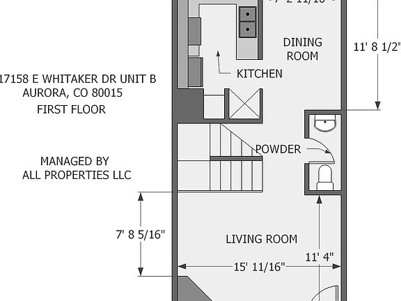 17158 E Whitaker Dr Unit B First Floor