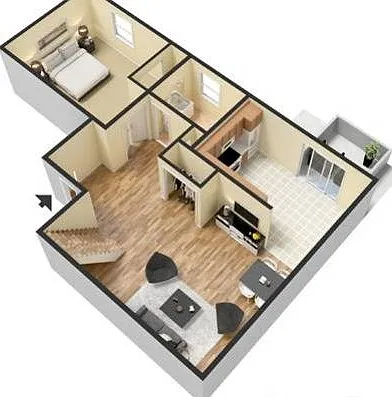 One Bedroom One Bath, 850 Square Feet One Bedroom One Bath, 850 Square Feet