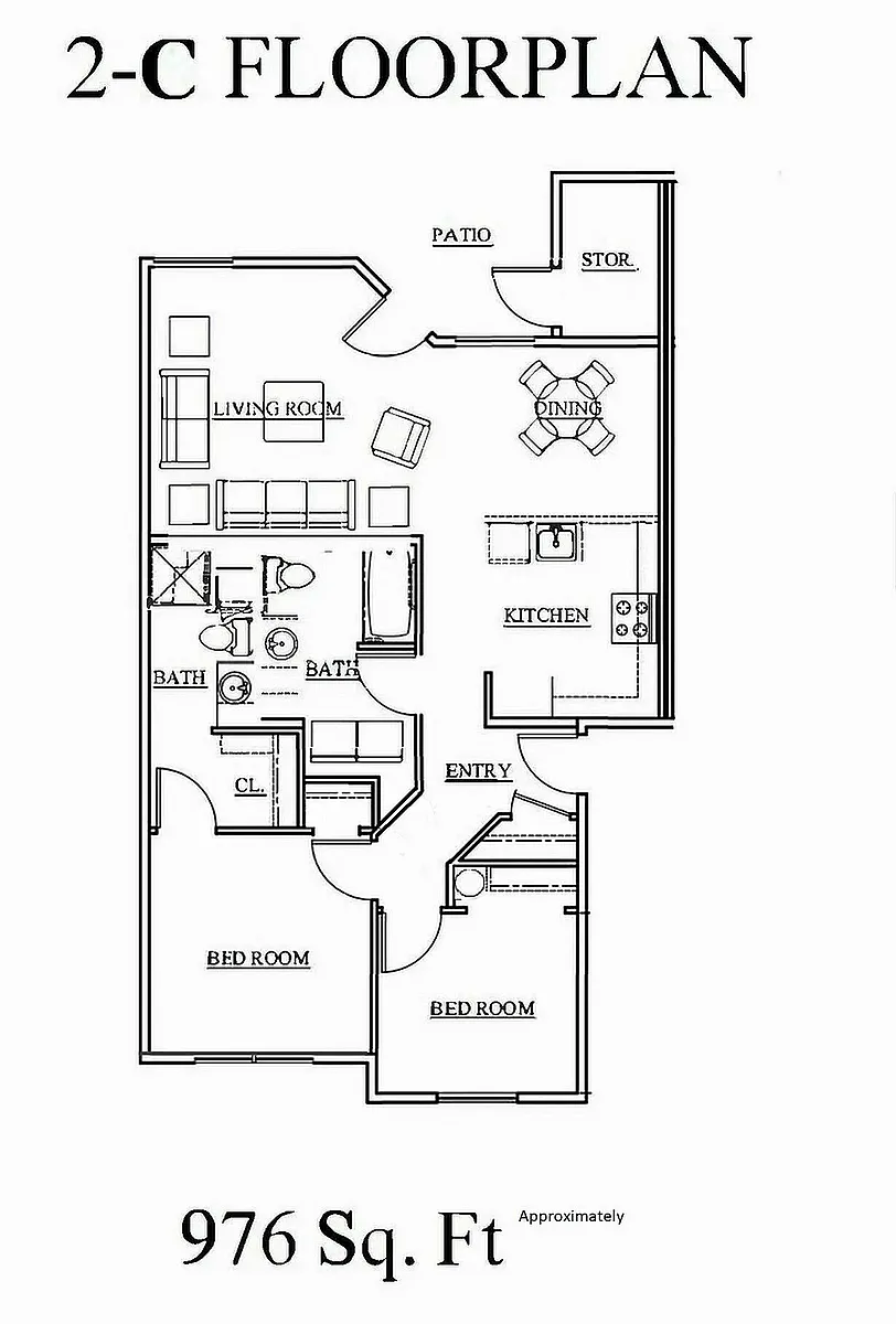 Floor plan 2 X 2