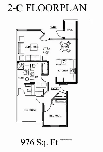 Floor plan 2 X 2
