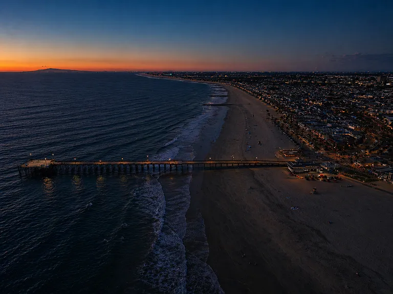 Golden hour views along the beach and shoreline