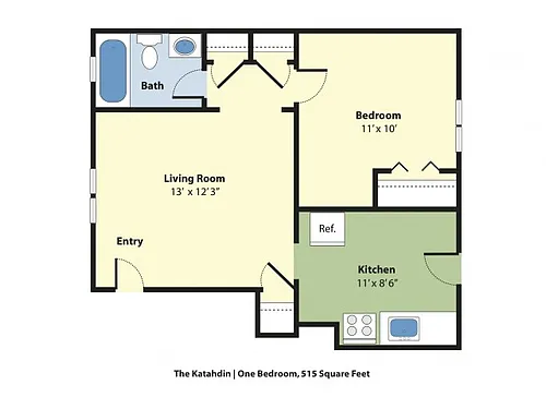 Floor plan Dog Friendly Katahdin