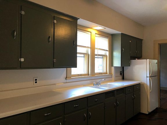 Kitchen with cabinet space
