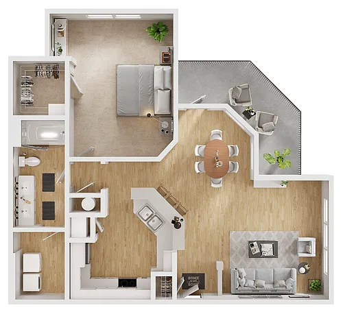 Floor plan A1D