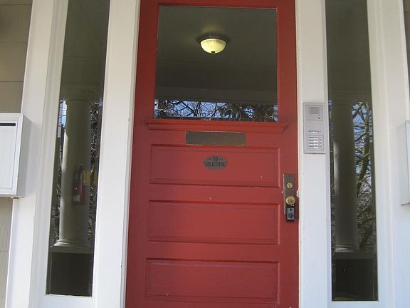 There is a common main entrance into a lobby area.