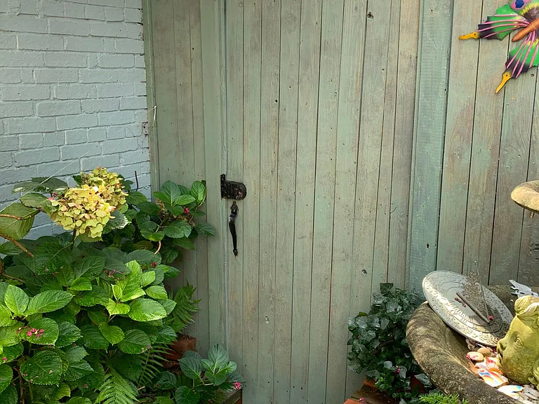 Gate to patio