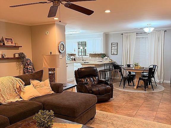 living room & dining area