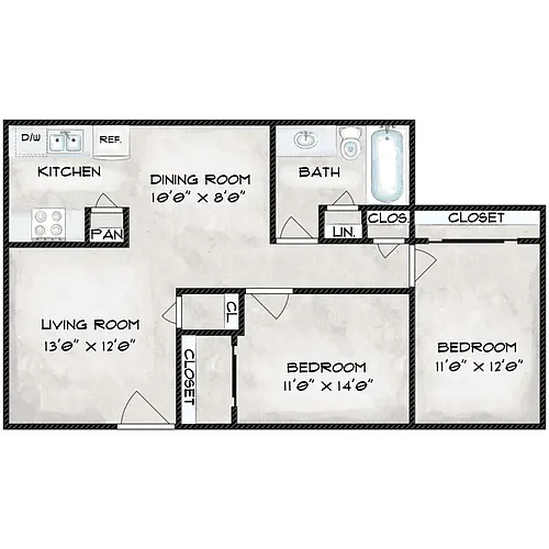 Floor plan 2X1 - A