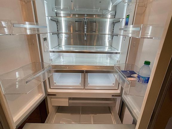 Large double door fridge.