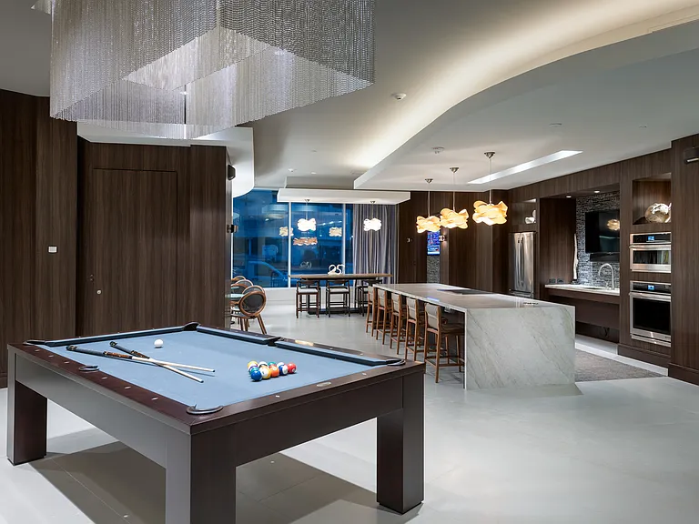 Billiards Table and Catering Kitchen
