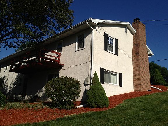 Rear corner of house