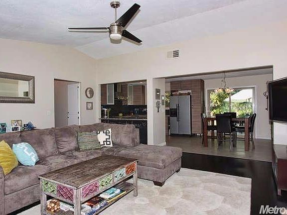 Living room with open kitchen