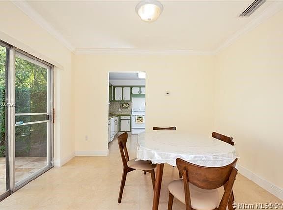 Dining  area opens to patio