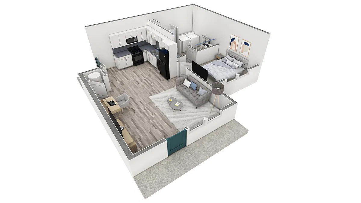Floor plan 1 BR Premier Retreat Overlook