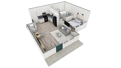 Floor plan 1 BR Premier Retreat Overlook