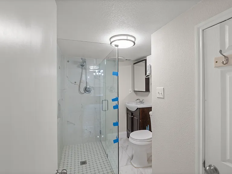 bathroom level 1 by the 2 front studies