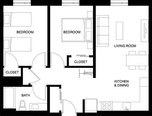 Floor plan 2X1