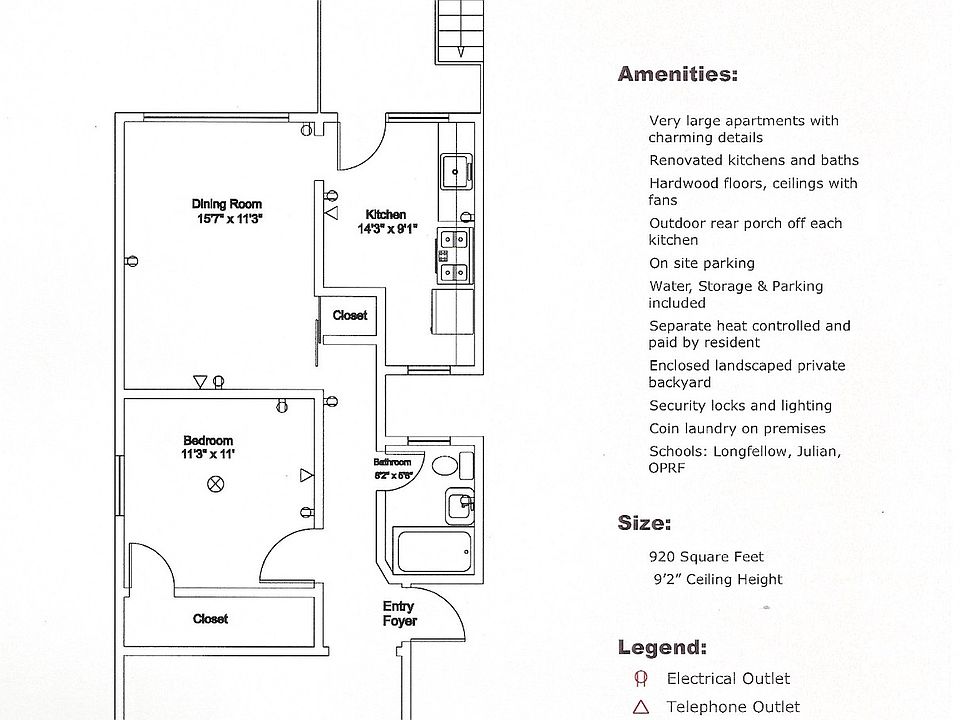 floor plan. 1st floor is the same as the 2nd flr, with the addition of a door between the kitchen and dining room.