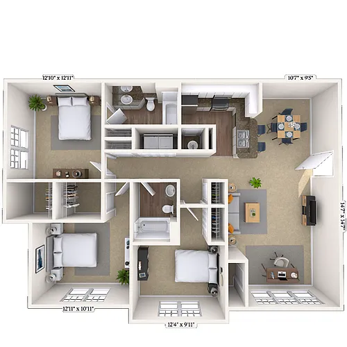 Floor plan 32B