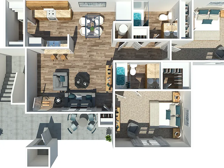 Two Bedroom Two Bathroom Two Bedroom Two Bathroom