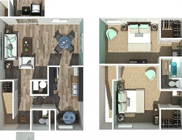 Two Bedroom One and a half Bath 1200 Square Feet Townhome Two Bedroom One and a half Bath 1200 Square Feet Townhome