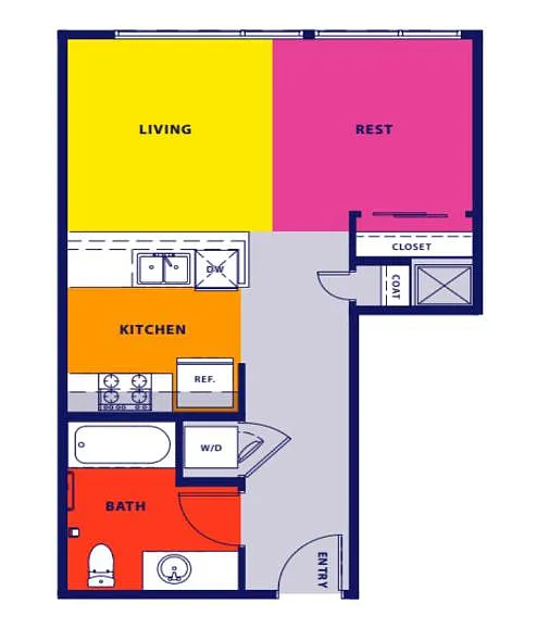 Floor plan Studio Deluxe