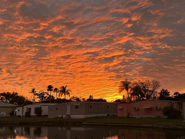 Sunset in the park