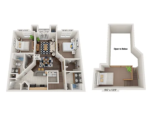Floor plan Braddock Loft