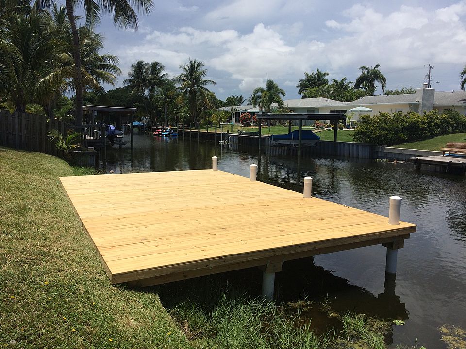 25ft long dock on canal