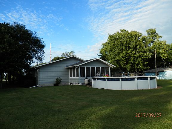 Backyard with 24' pool