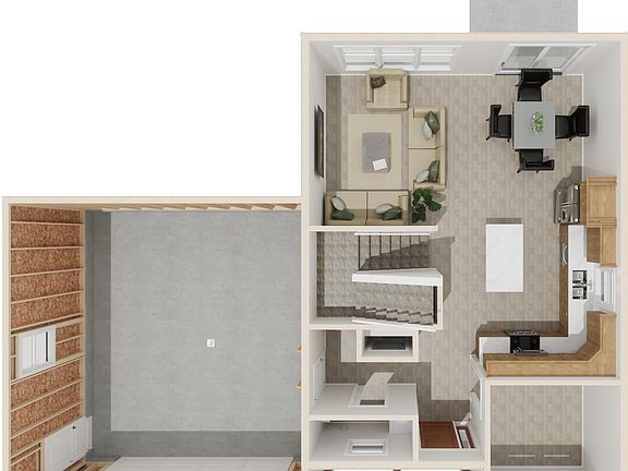 3d floor plan 1st floor