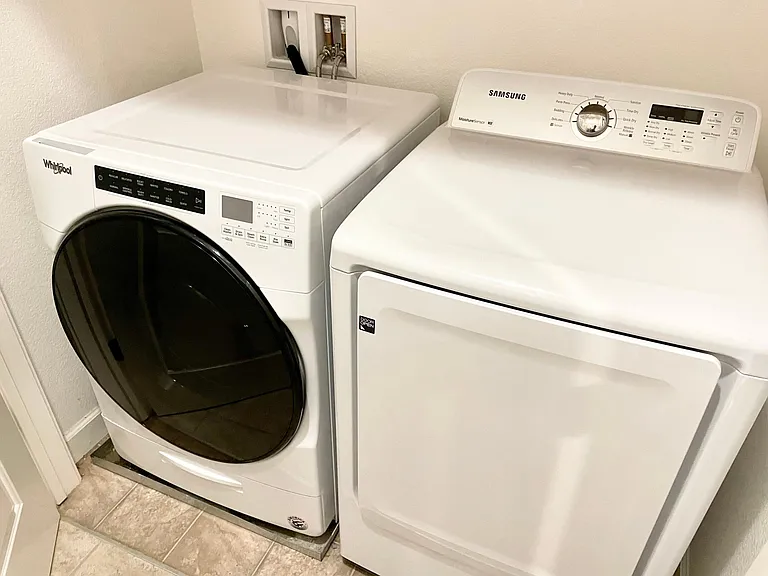 washer dryer off kitchen