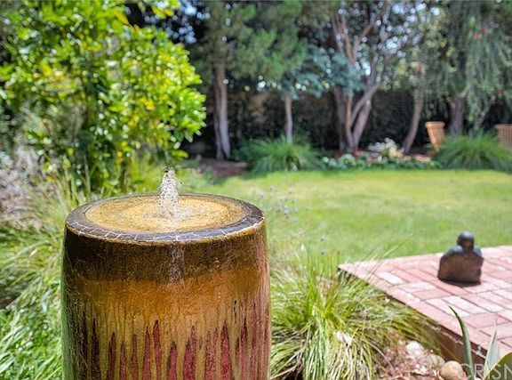 Recirculating fountain included. The birds adore