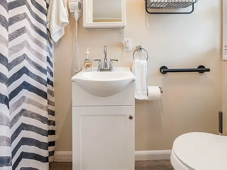 Bathroom with stand up shower (no tub)