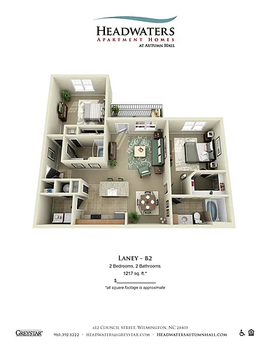 Floor plan 2 Bedroom 2 Bath