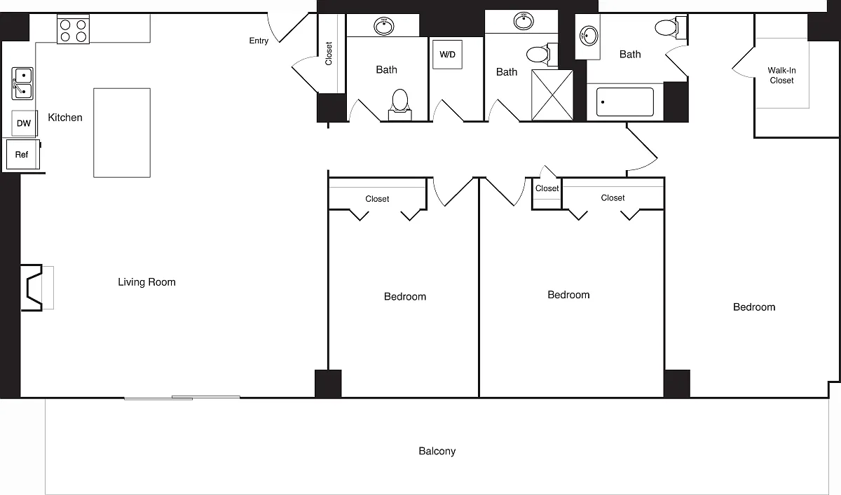 Floor plan Penthouse 17C